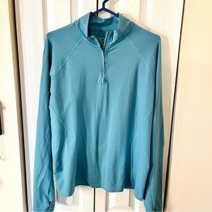 Mountain Hardware Blue half zip top